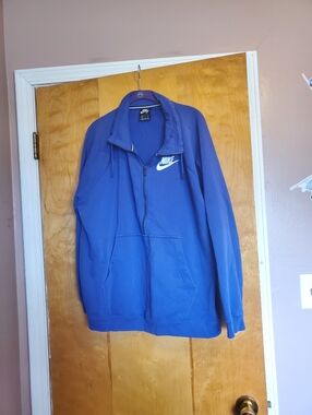 Nike Men's Royal Blue Half-Zip Fleece Sweatshirt XXL